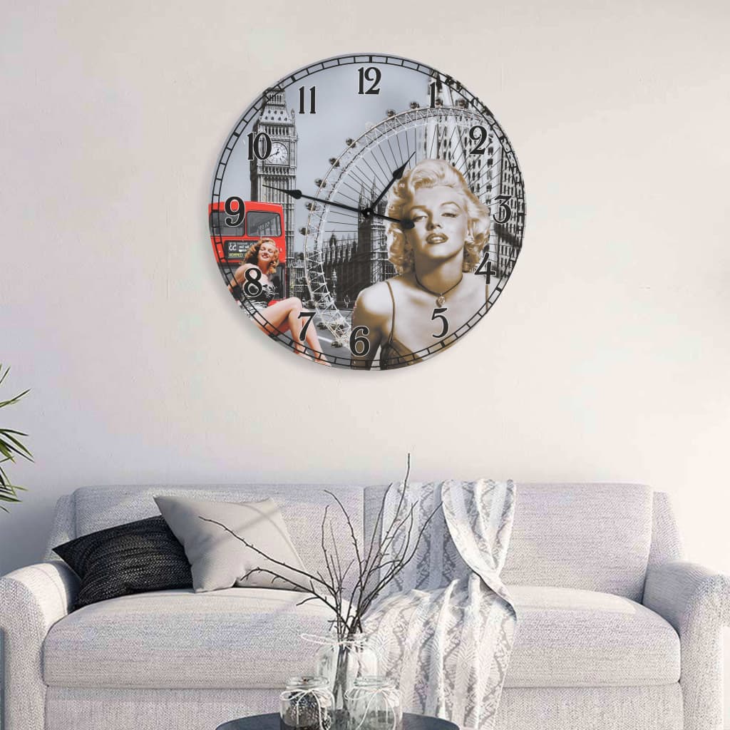 Vidaxl Mur Horloge Vintage Style 60 cm