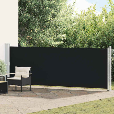 Écran de jardin vidaxl extensible 140x600 cm noir