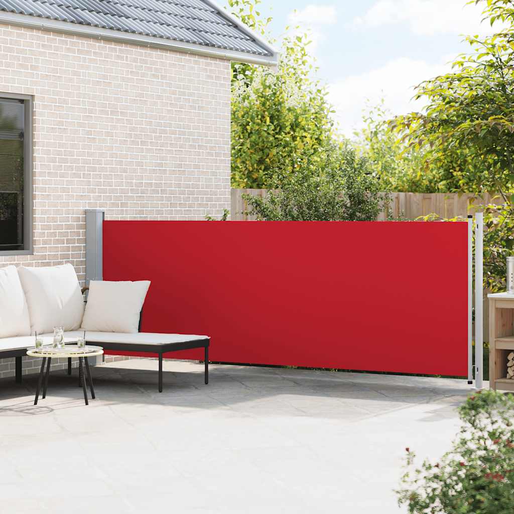 Écran de jardin vidaxl extensible 140x600 cm rouge