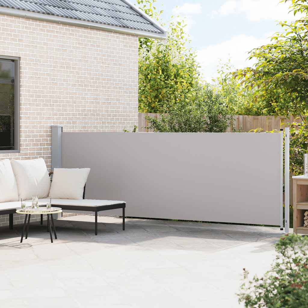Écran de jardin vidaxl extensible 140x600 cm gris
