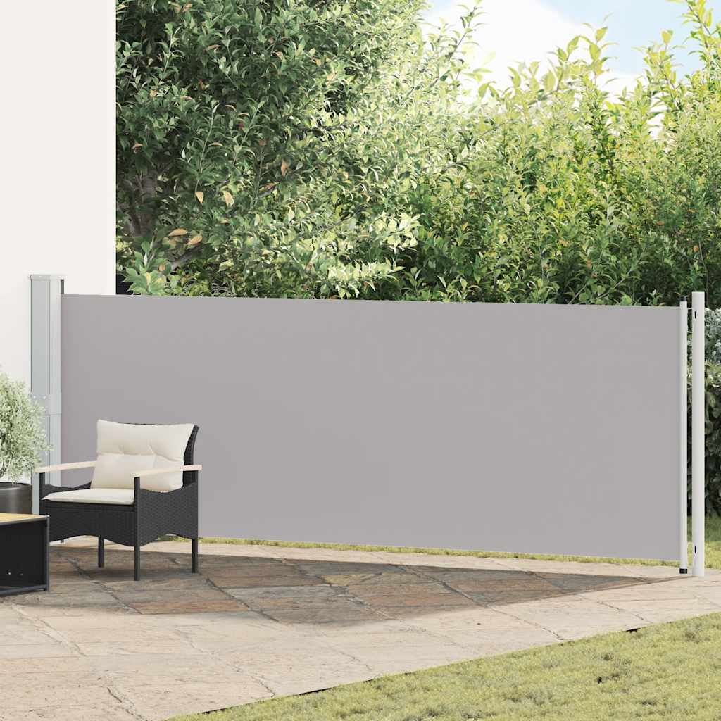 Écran de jardin vidaxl extensible 140x600 cm gris