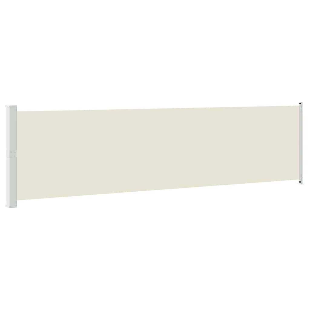 Écran de jardin vidaxl extensible 600x160 cm crème