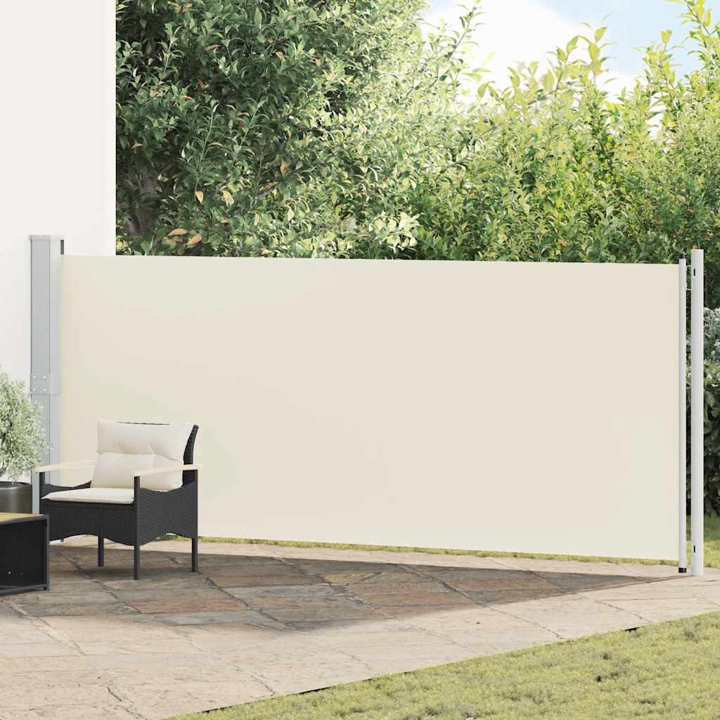 Écran de jardin vidaxl extensible 600x160 cm crème