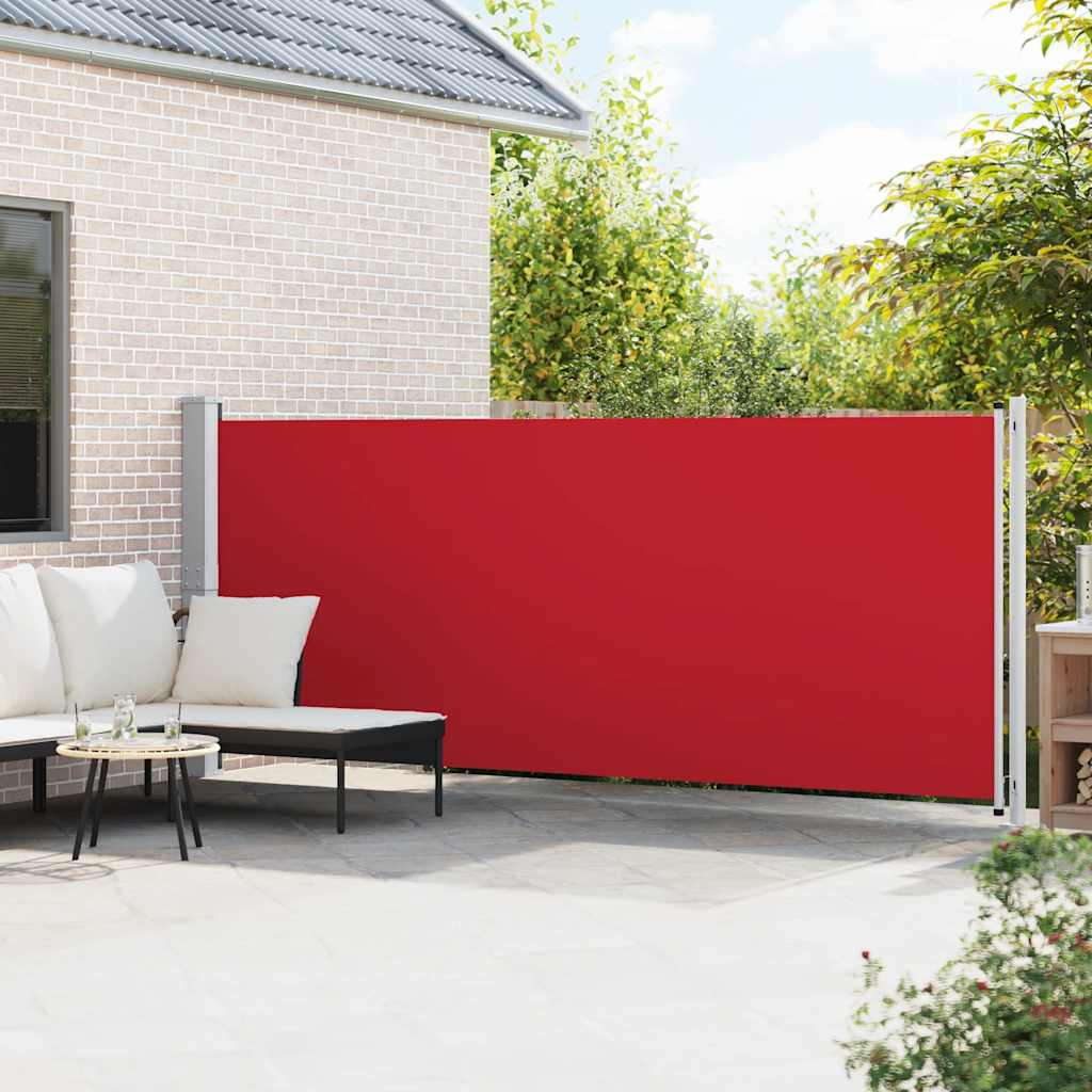Écran de jardin vidaxl extensible 600x160 cm rouge