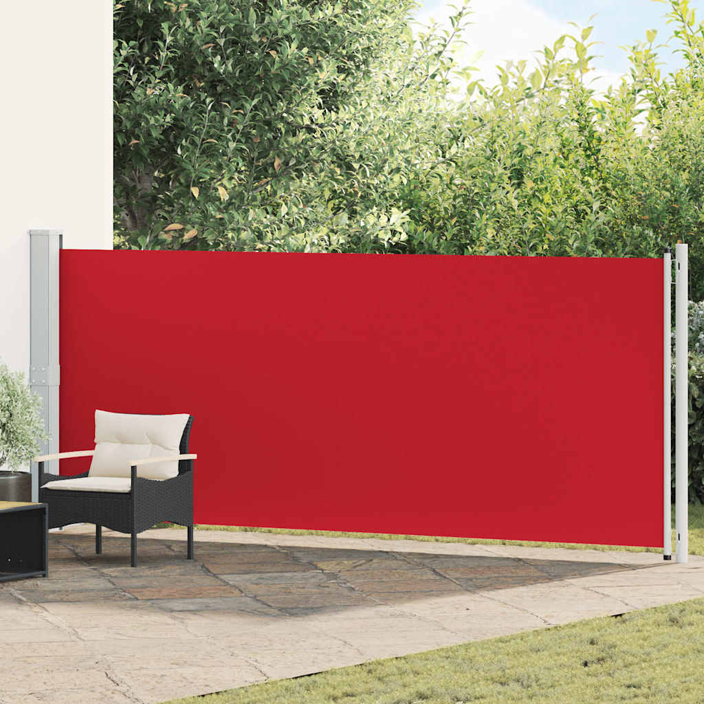 Écran de jardin vidaxl extensible 600x160 cm rouge