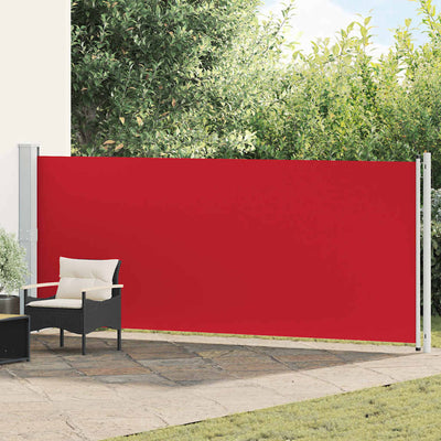 Écran de jardin vidaxl extensible 600x160 cm rouge