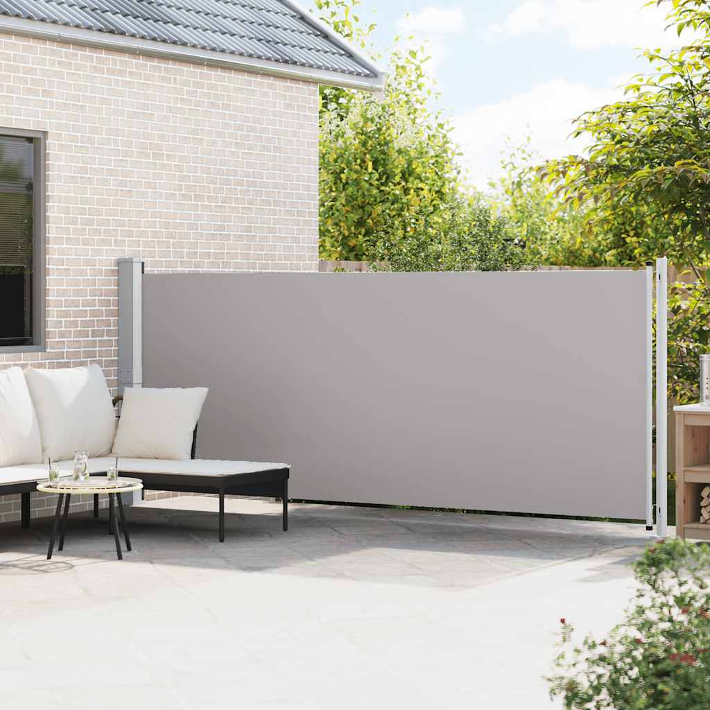 Écran de jardin vidaxl extensible 600x160 cm gris