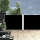 Écran de jardin vidaxl extensible 140x1200 cm noir