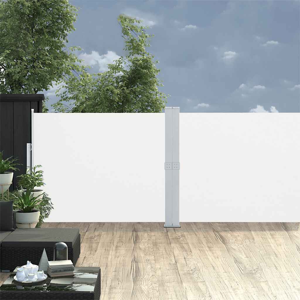 Écran de jardin vidaxl extensible 140x1200 cm crème