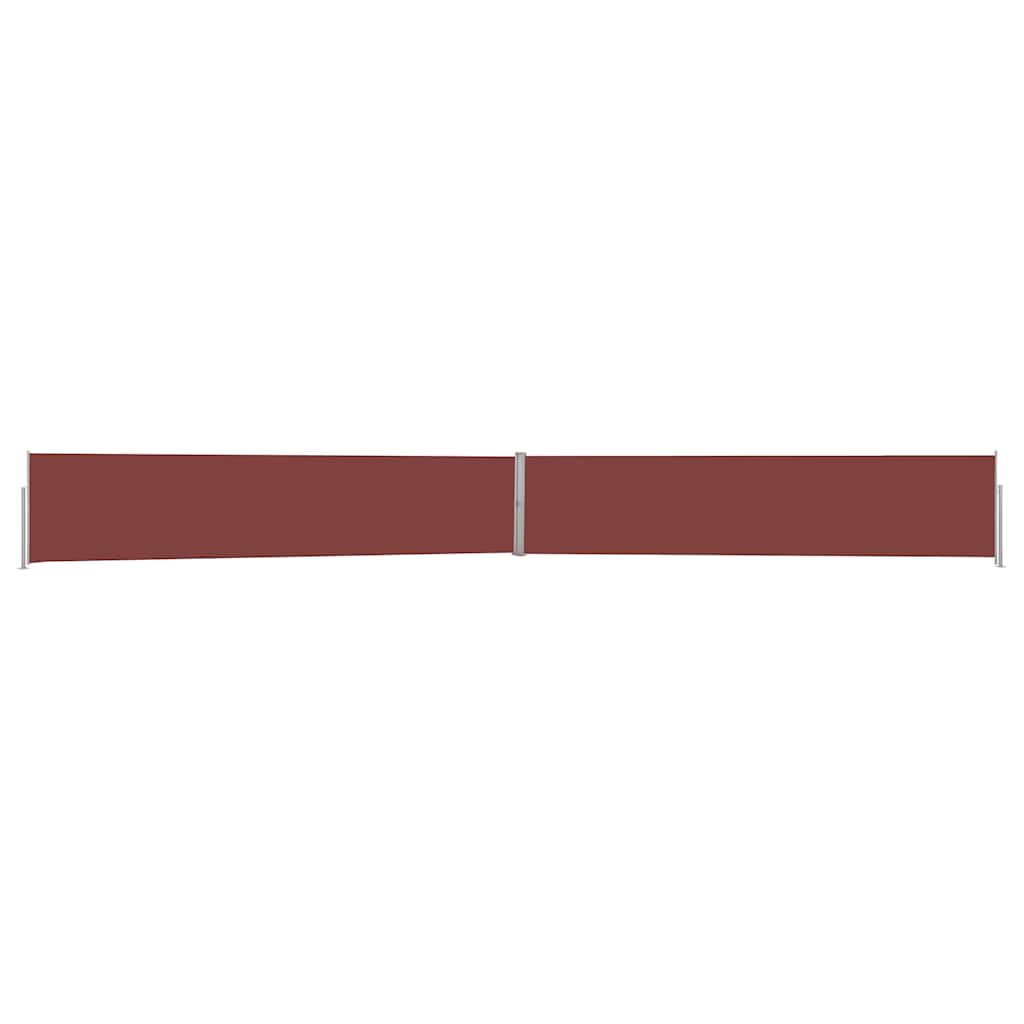 Écran de jardin vidaxl extensible 140x1200 cm brun