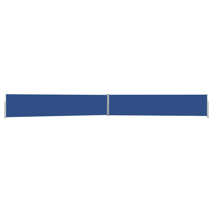 Écran de jardin vidaxl extensible 140x1200 cm bleu