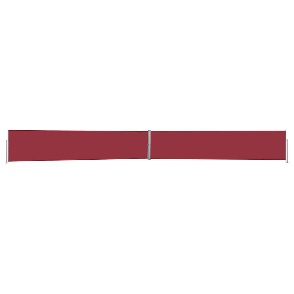 Écran de jardin vidaxl extensible 140x1200 cm rouge
