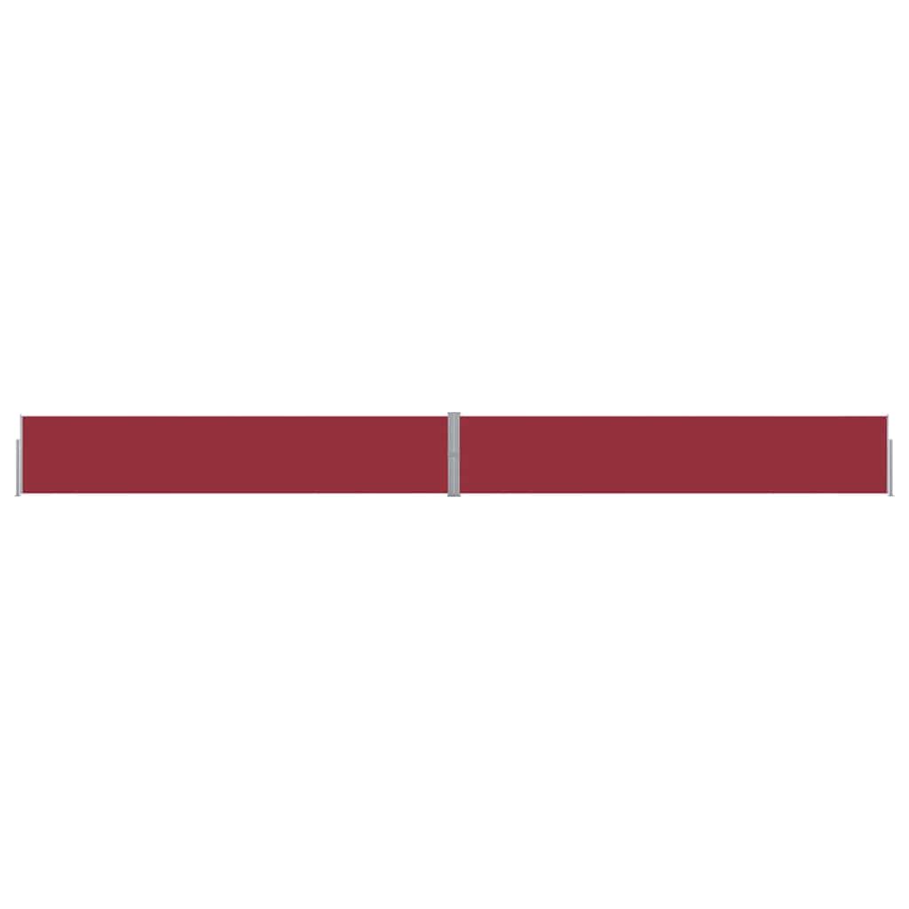 Écran de jardin vidaxl extensible 140x1200 cm rouge