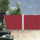 Écran de jardin vidaxl extensible 140x1200 cm rouge