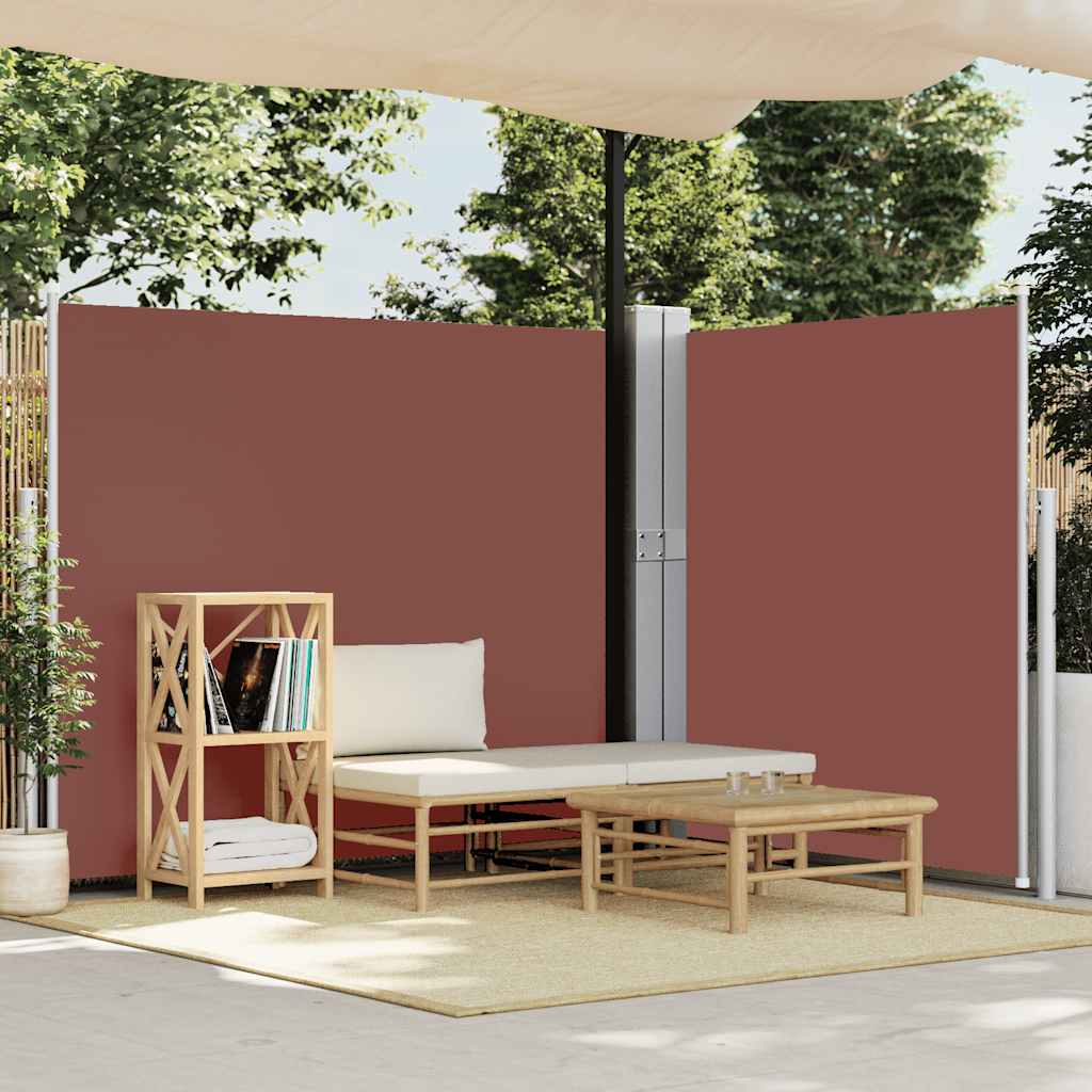 Écran de jardin vidaxl extensible 170x1200 cm brun