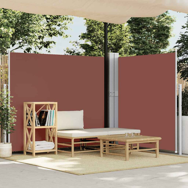 Écran de jardin vidaxl extensible 170x1200 cm brun