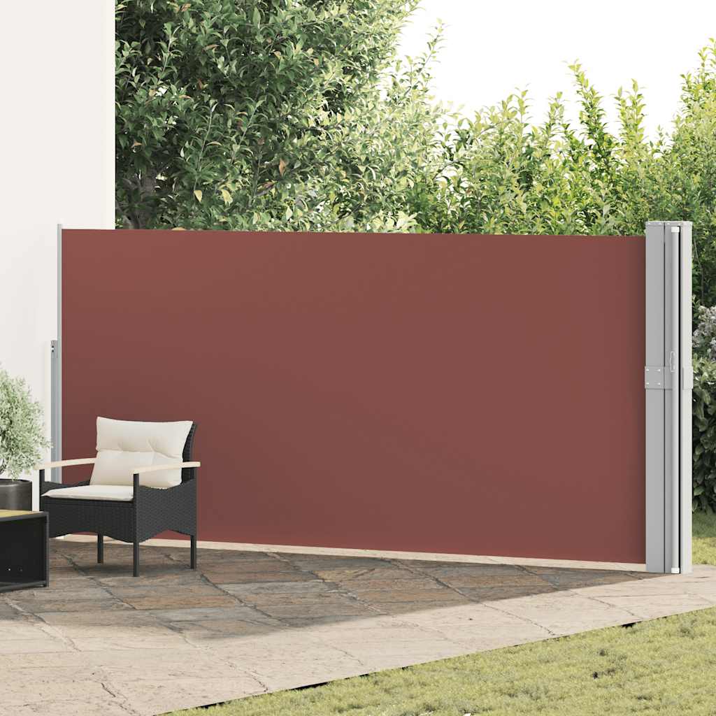 Écran de jardin vidaxl extensible 170x1200 cm brun