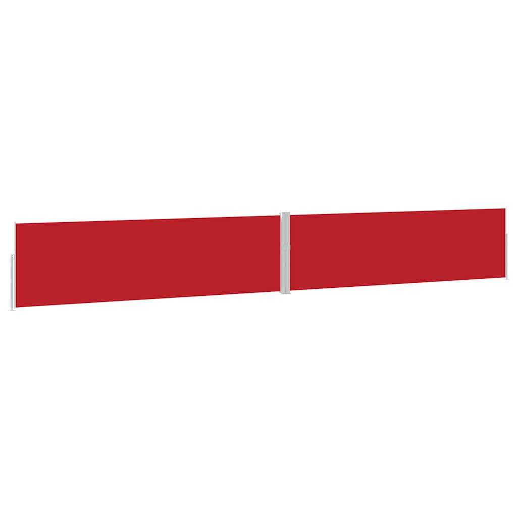 Écran de jardin vidaxl extensible 170x1200 cm rouge
