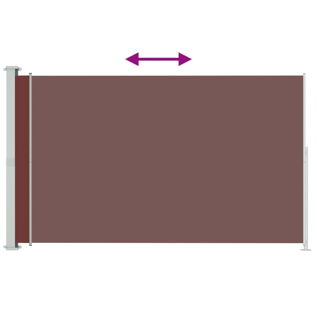 Écran de jardin vidaxl extensible 180x300 cm brun