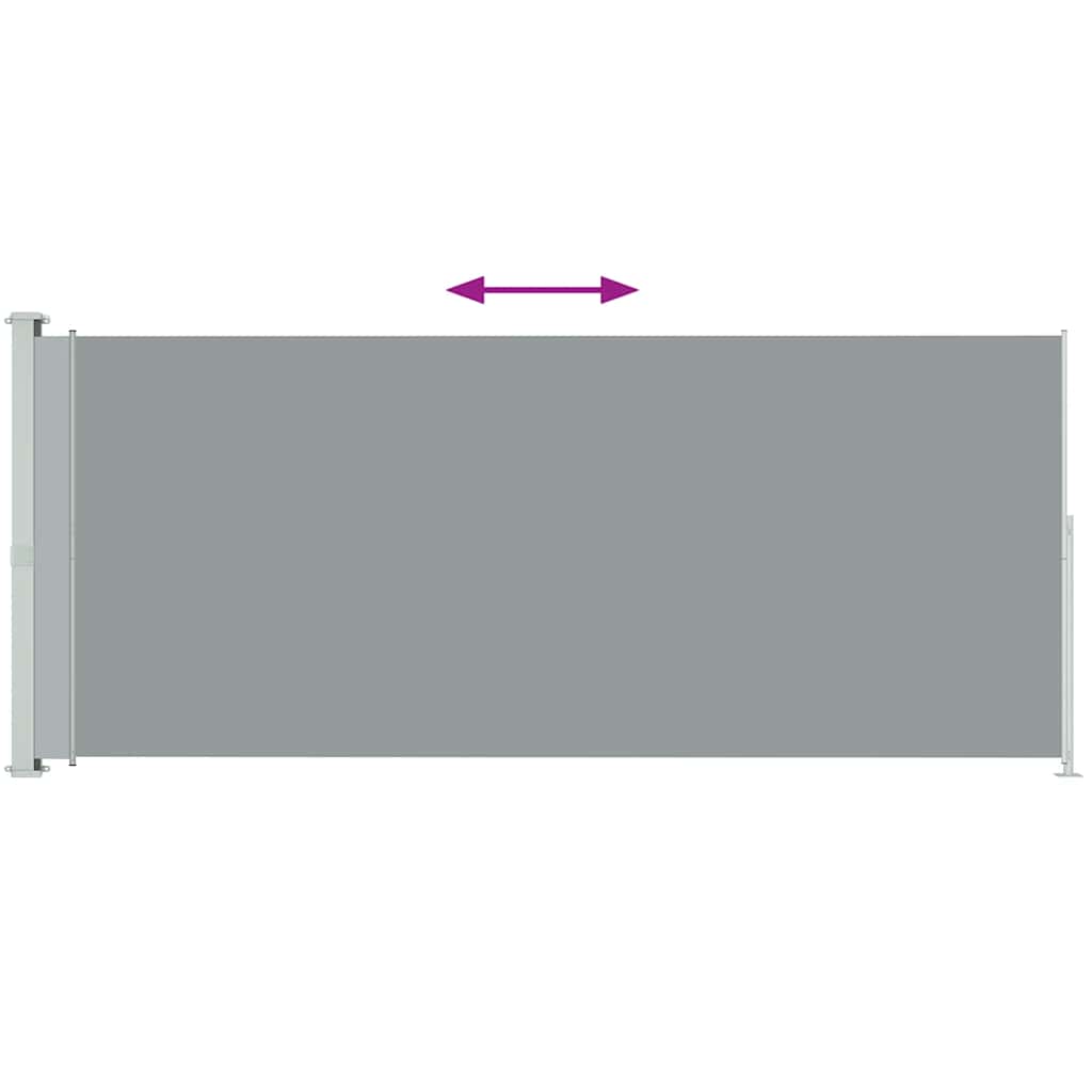 Écran de jardin vidaxl extensible 180x500 cm gris