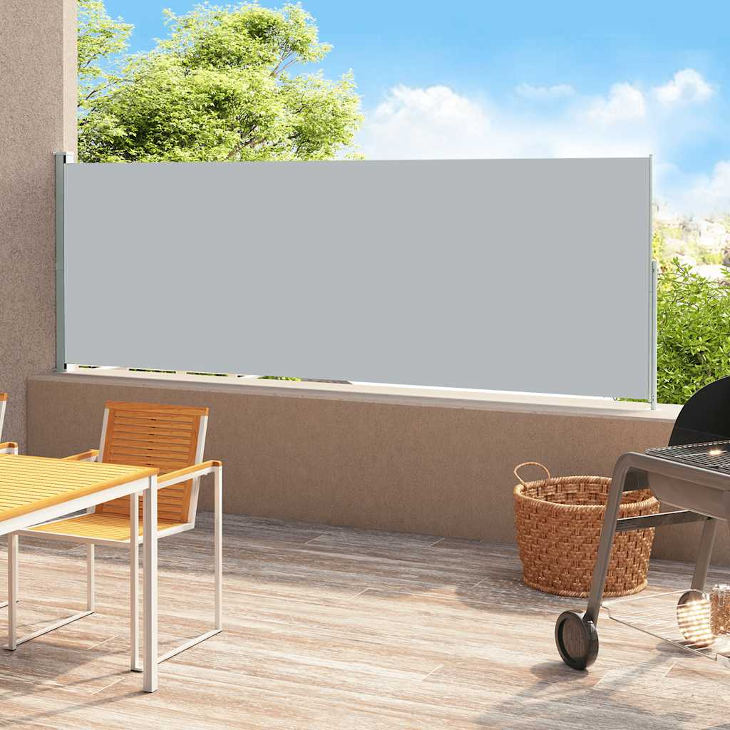 Écran de jardin vidaxl extensible 180x500 cm gris