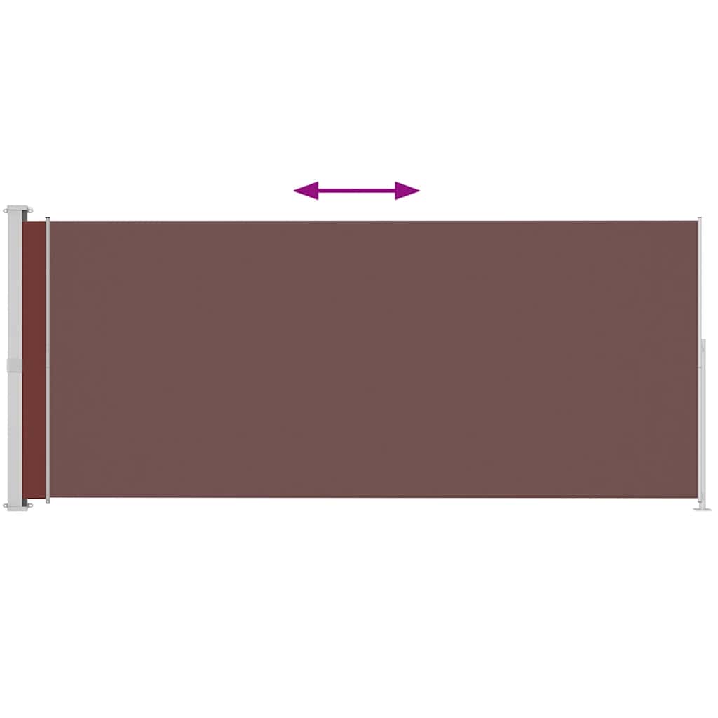 Écran de jardin vidaxl extensible 180x500 cm brun