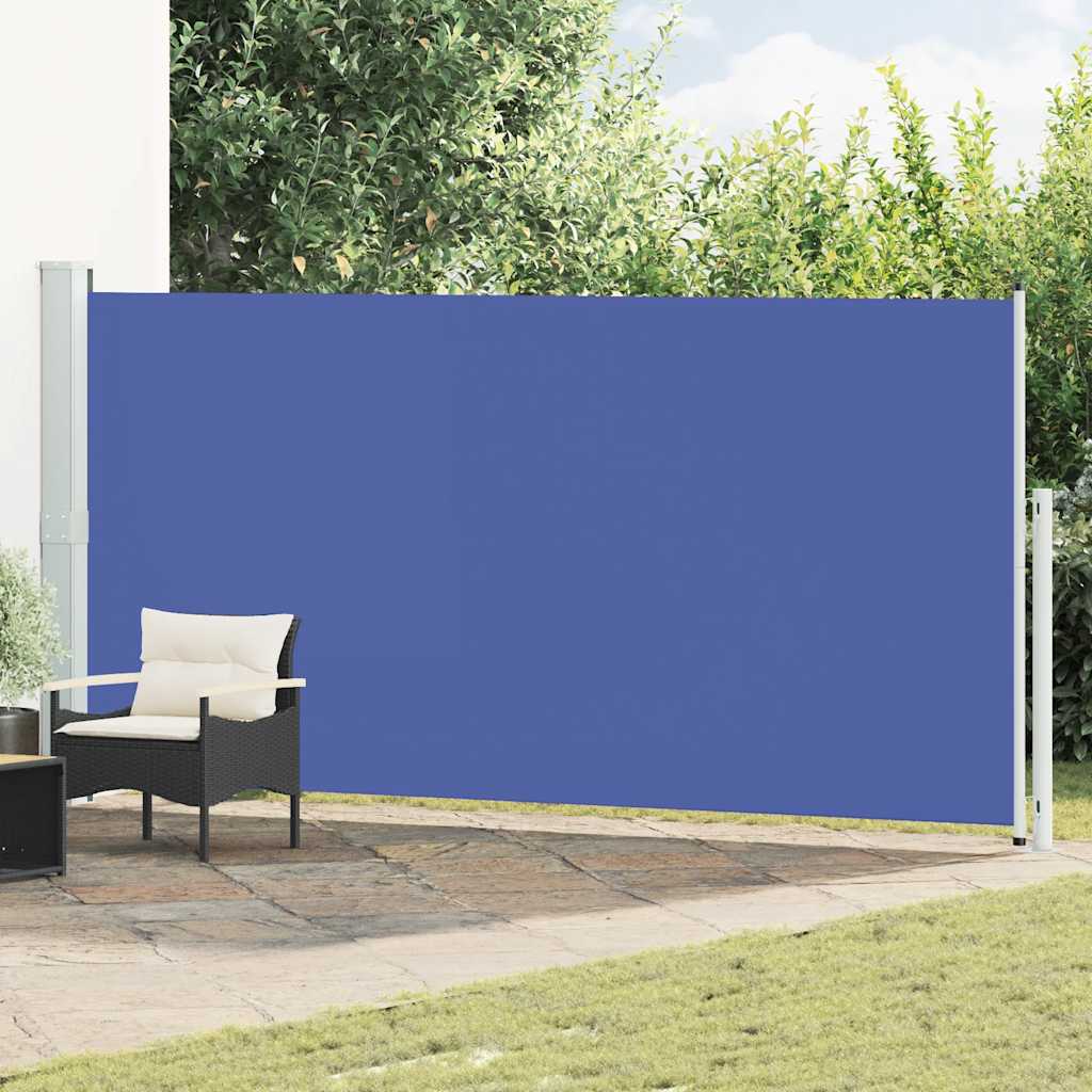Écran de jardin vidaxl extensible 180x500 cm bleu