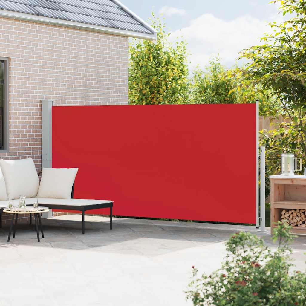 Écran de jardin vidaxl extensible 180x500 cm rouge