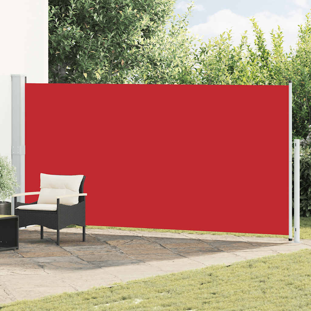 Écran de jardin vidaxl extensible 180x500 cm rouge