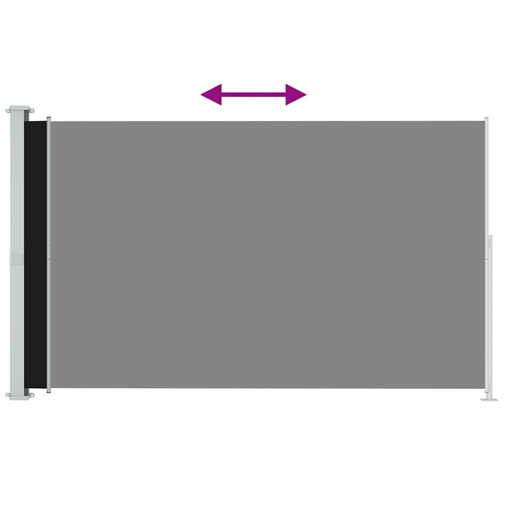 Écran de jardin vidaxl extensible 200x300 cm noir