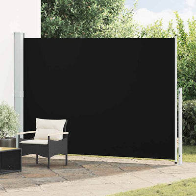 Écran de jardin vidaxl extensible 200x300 cm noir