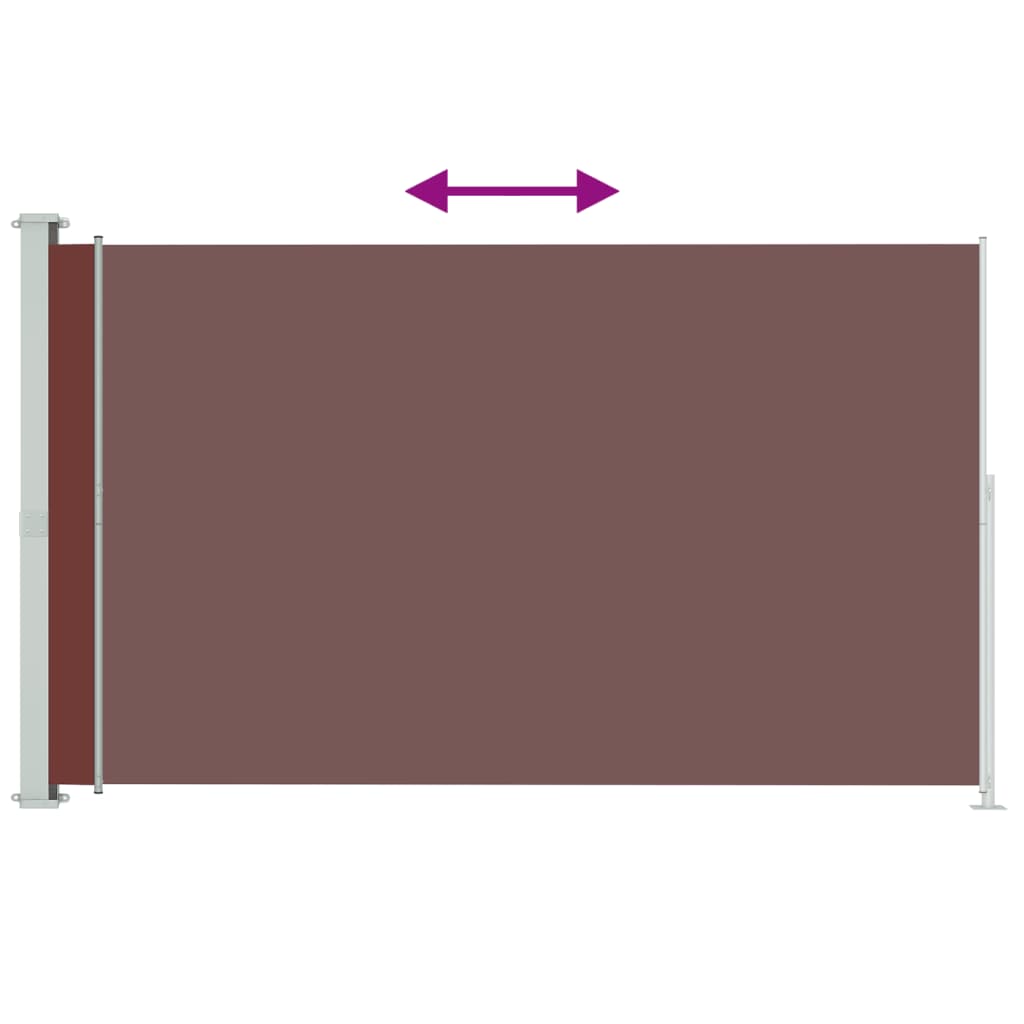 Écran de jardin vidaxl extensible 200x300 cm brun