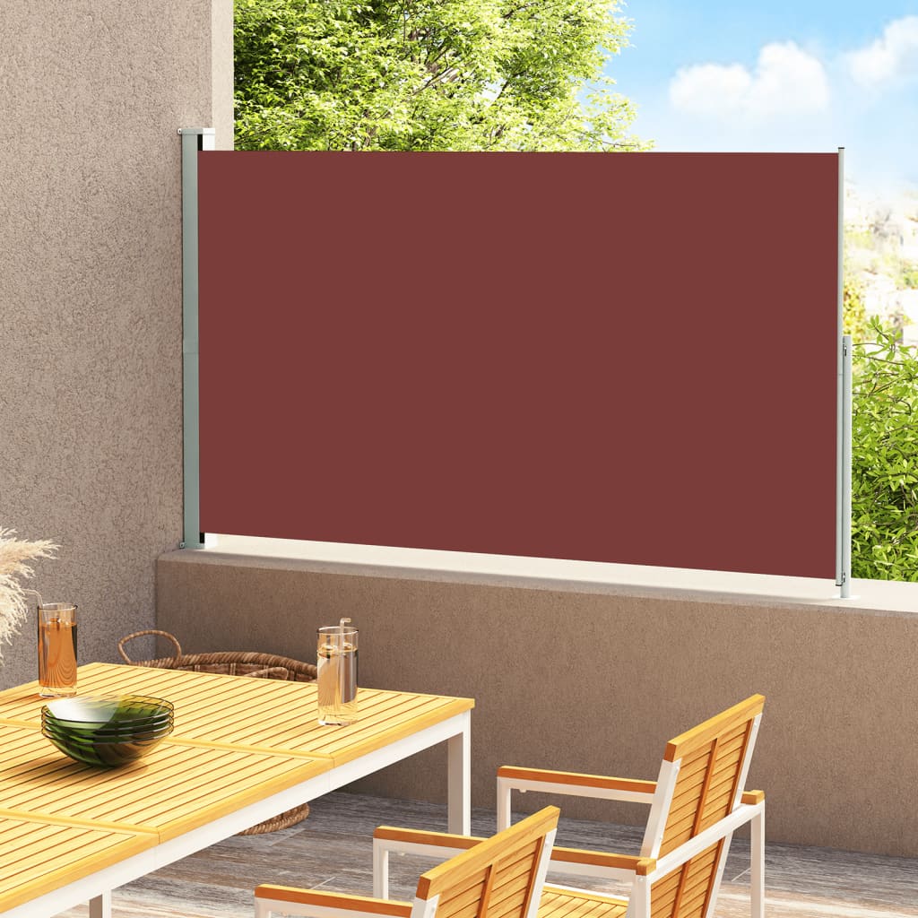 Écran de jardin vidaxl extensible 200x300 cm brun