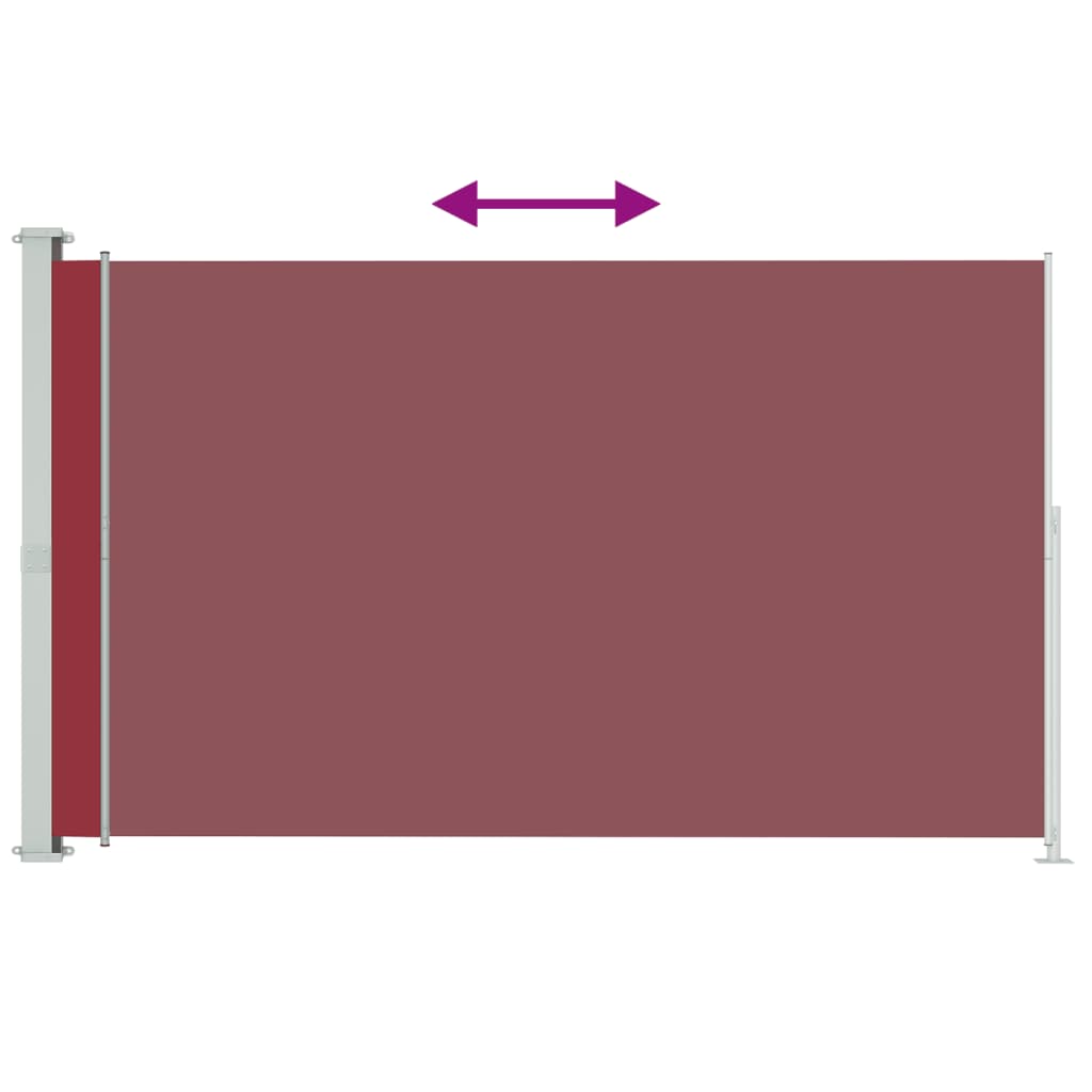 Écran de jardin vidaxl extensible 200x300 cm rouge