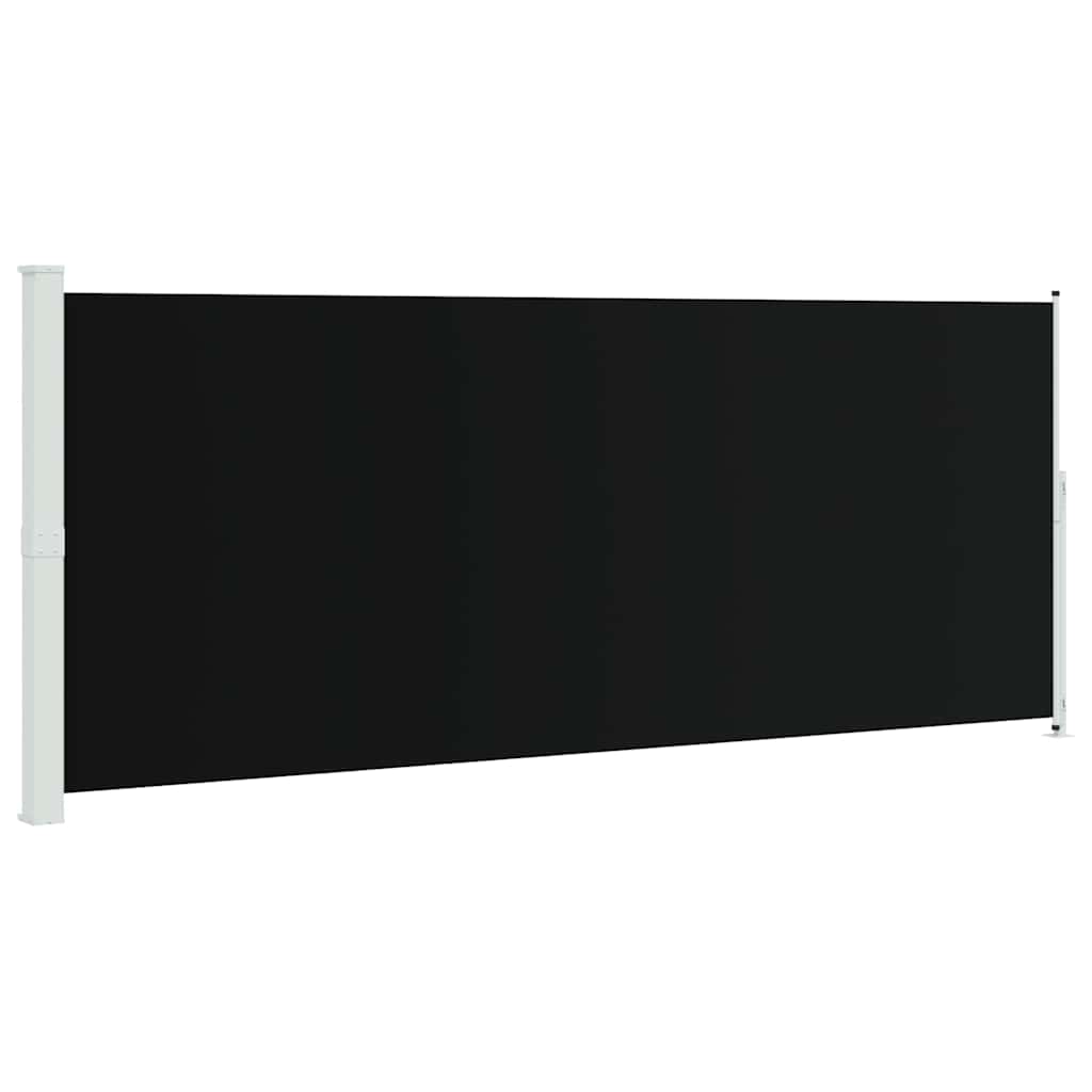 Écran de jardin vidaxl extensible 200x500 cm noir