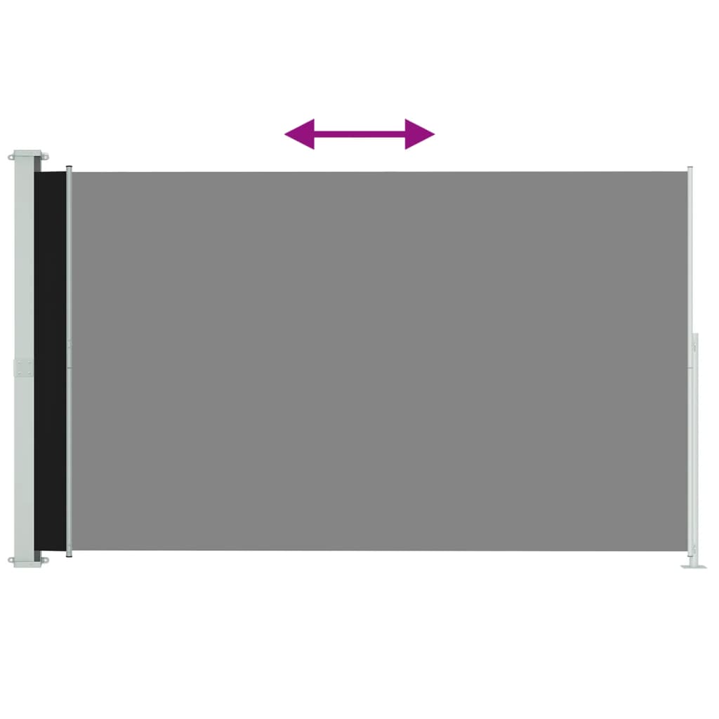Écran de jardin vidaxl extensible 220x300 cm noir