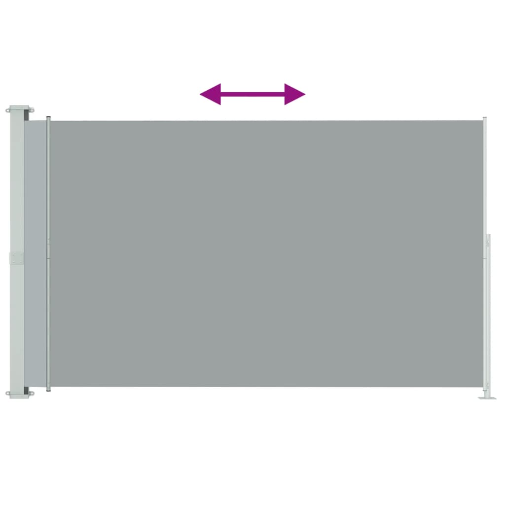 Écran de jardin vidaxl extensible 220x300 cm gris