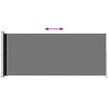Écran de jardin vidaxl extensible 220x500 cm noir