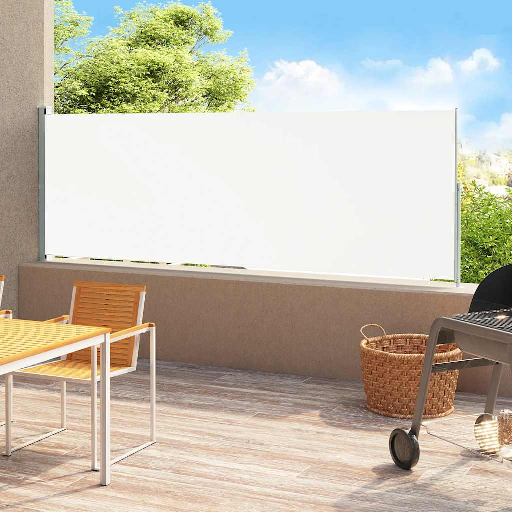 Écran de jardin vidaxl extensible 220x500 cm crème