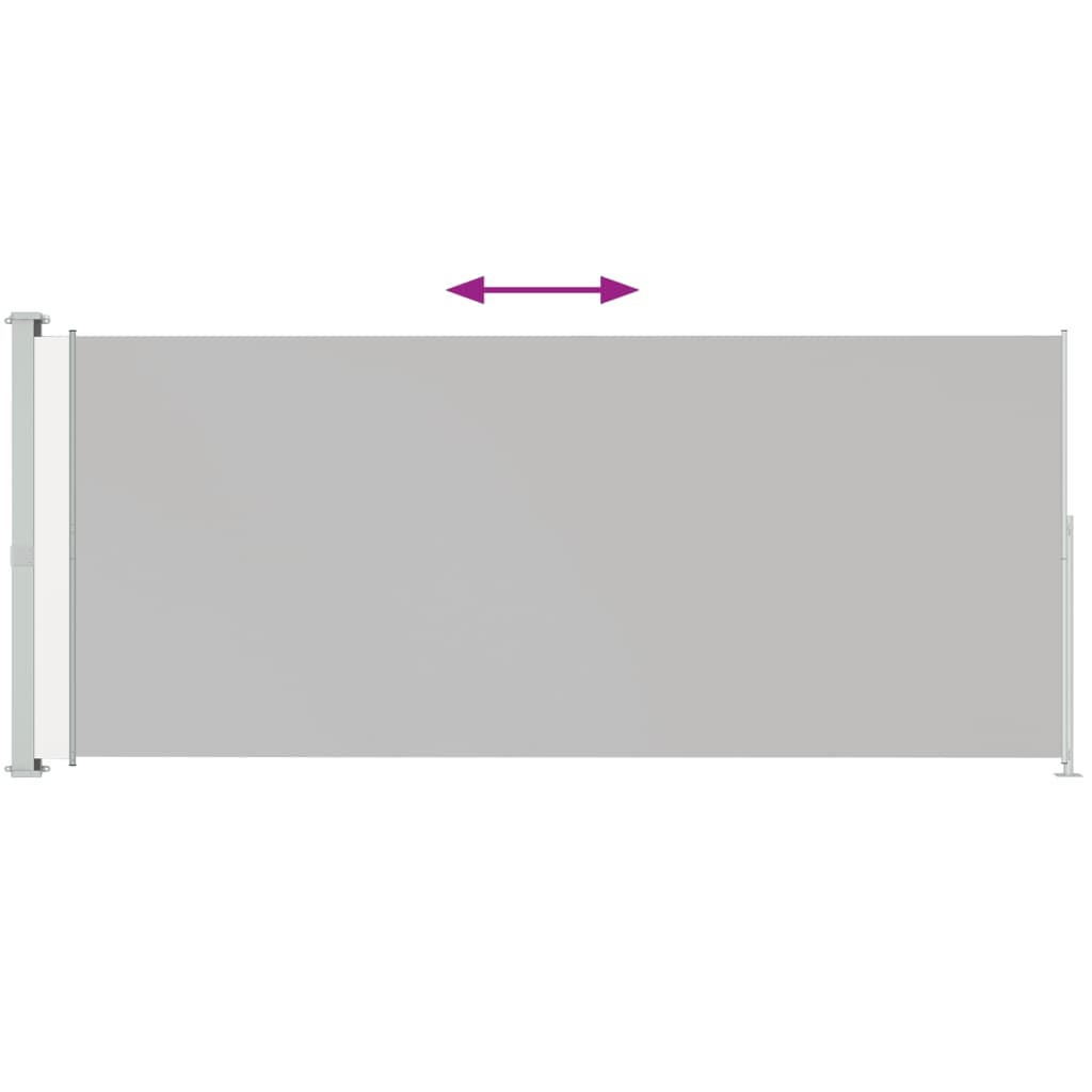 Écran de jardin vidaxl extensible 220x500 cm gris