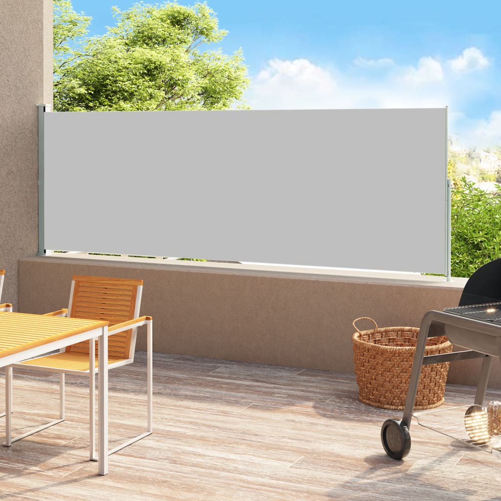 Écran de jardin vidaxl extensible 220x500 cm gris