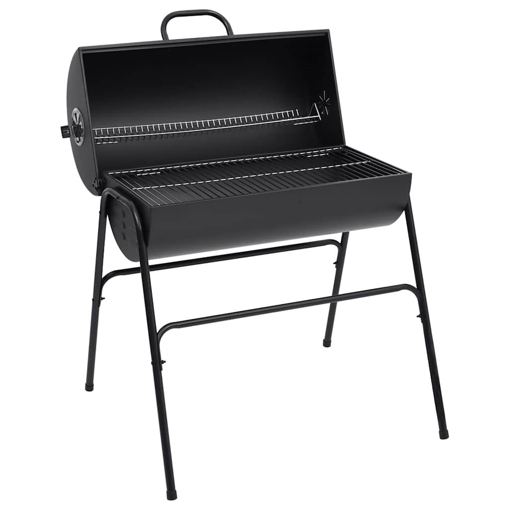 Vidaxl Barbecue gras avec 2 grilles de cuisson 80x95x90 cm en acier noir