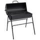 Vidaxl Barbecue gras avec 2 grilles de cuisson 80x95x90 cm en acier noir