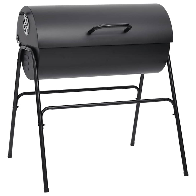 Vidaxl Barbecue gras avec 2 grilles de cuisson 80x95x90 cm en acier noir