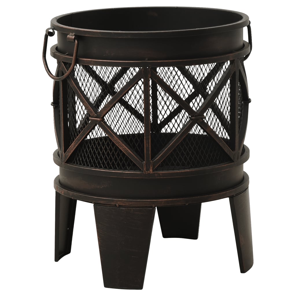 Cheminée Vidaxl avec poker Ø42x54 cm en acier