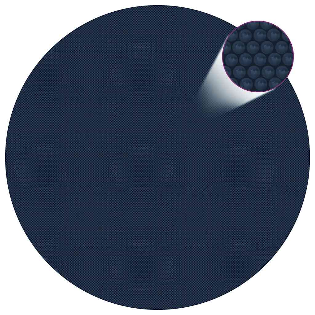 Vidaxl Pool Foil Solar Floating 417 cm PE noir et bleu