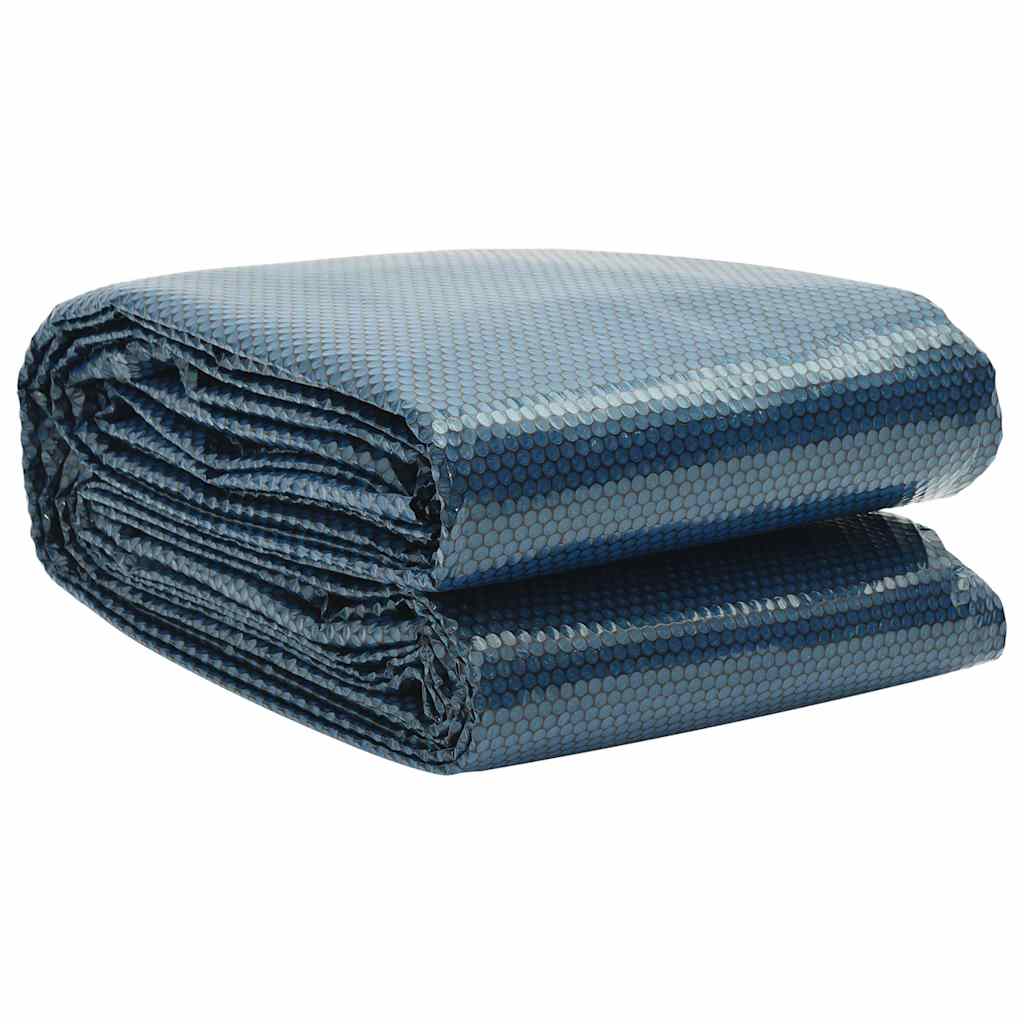 Vidaxl Pool Foil Solar Floating 450x220 cm PE noir et bleu