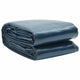 Vidaxl Pool Foil Solar Floating 450x220 cm PE noir et bleu