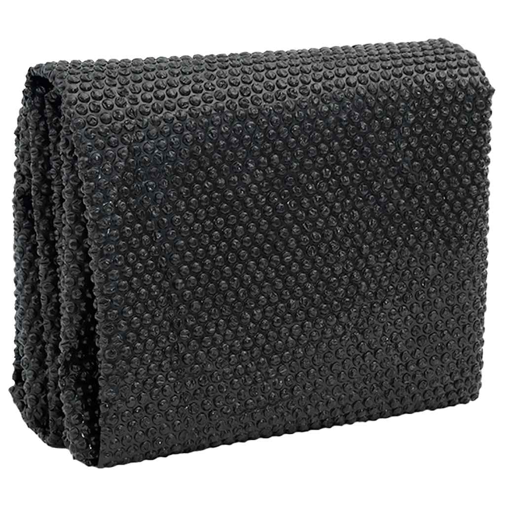Vidaxl Pool Foil Solar Floating 450x220 cm PE noir et bleu