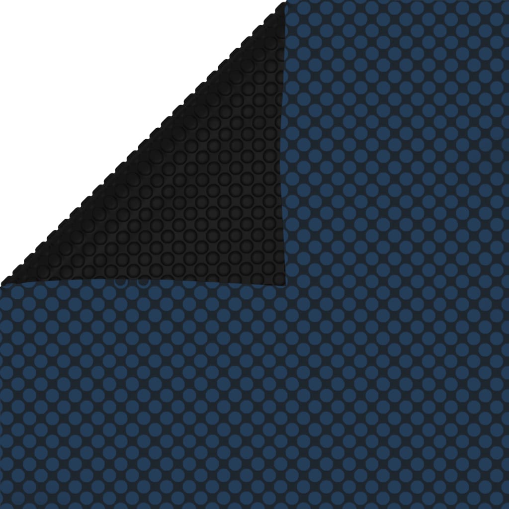 Vidaxl Pool Foil Solar Floating 400x200 cm PE noir et bleu